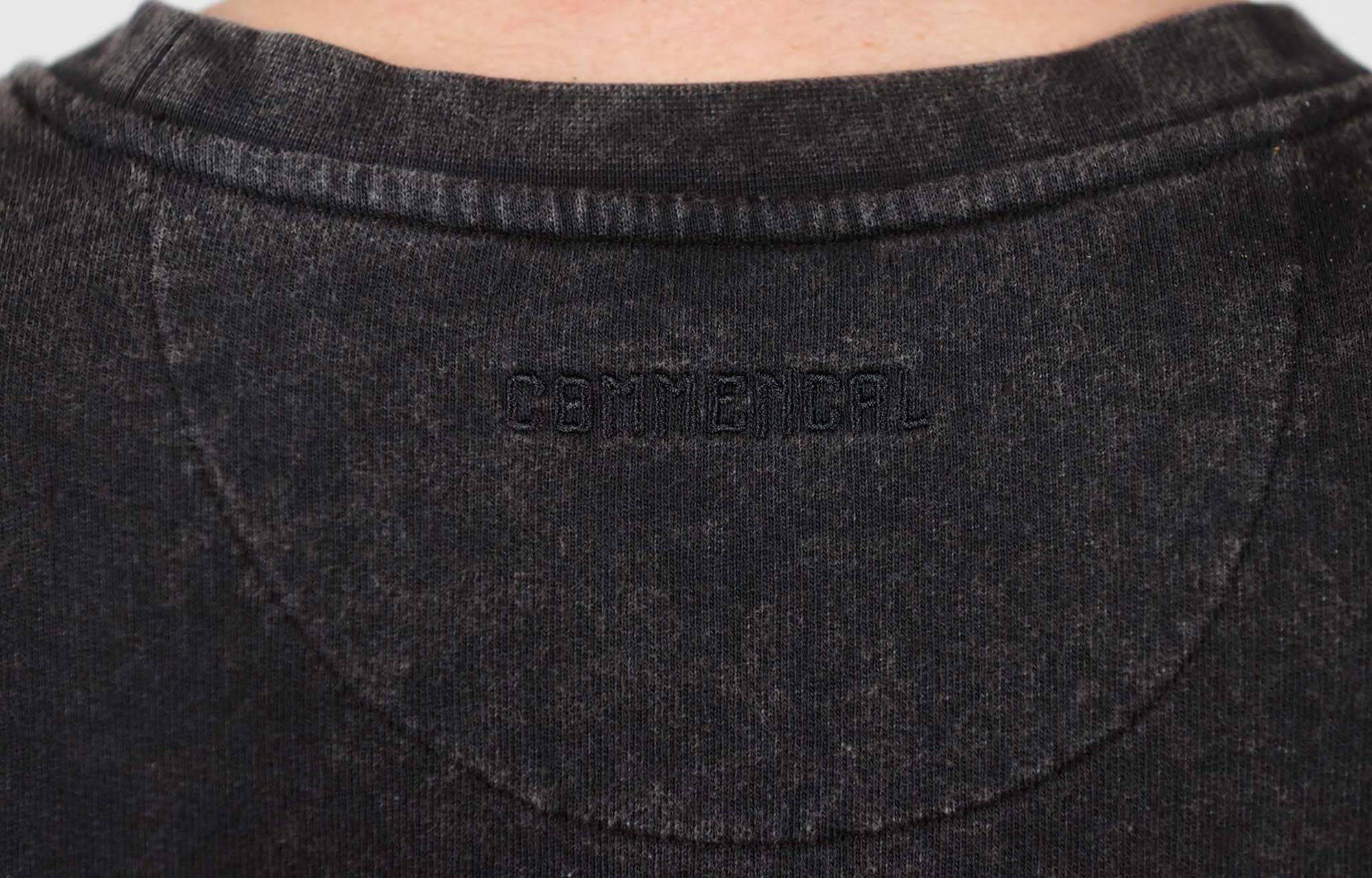 CREWNECK COMMENCAL REGULAR FIT WASHED BLACK image large number 3