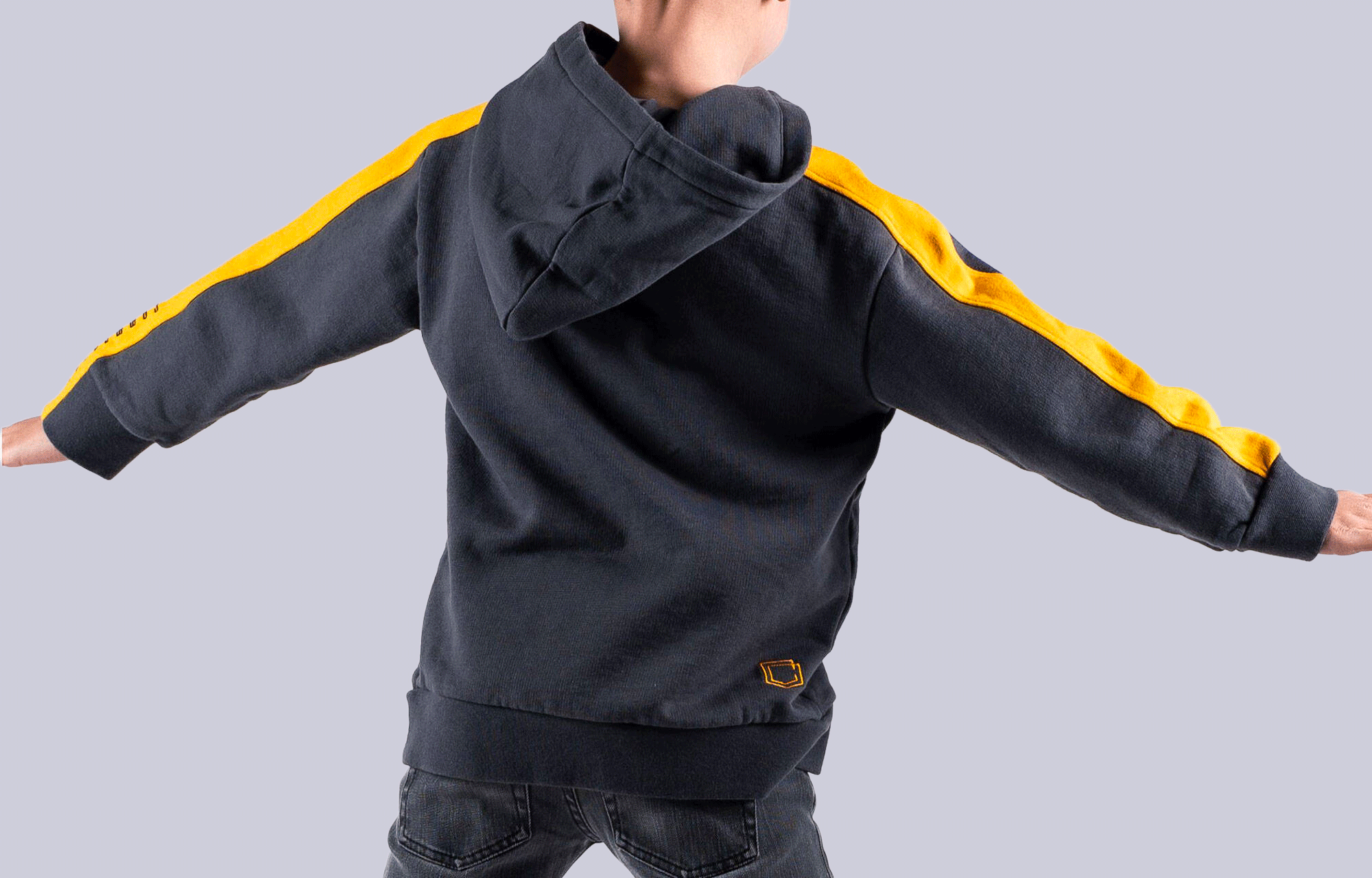 COMMENCAL KIDS STRIPES HOODIE ORANGE image large number 0
