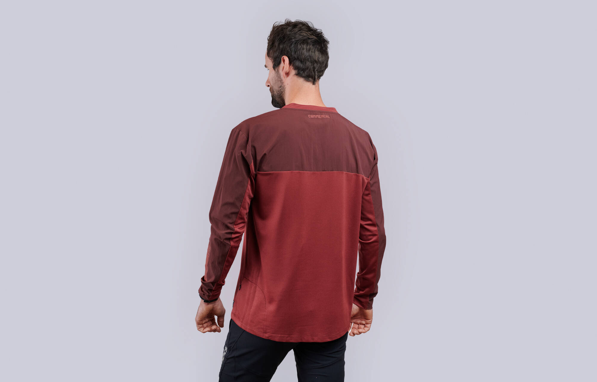 MAILLOT COMMENCAL HARDTECH MANGA LARGA BITONES RED DIRT image large number 0