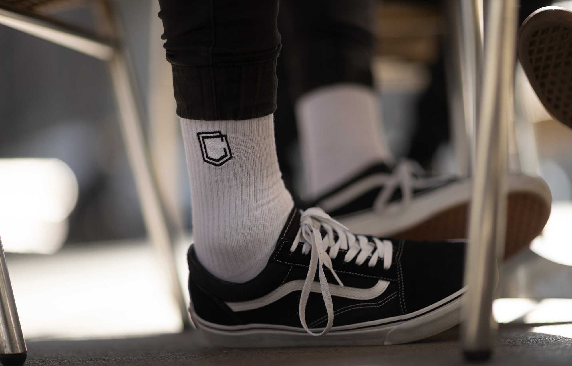 CHAUSSETTES COMMENCAL LIFESTYLE FINES SHIELD WHITE image large number 1