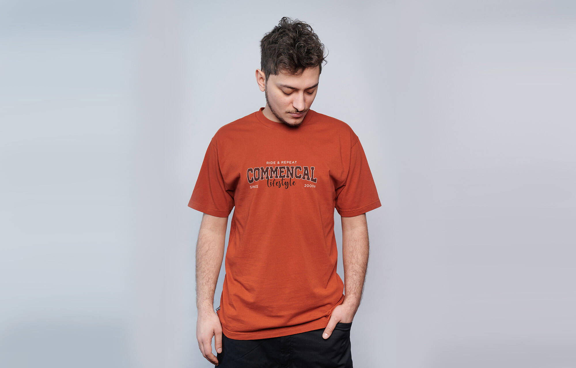 T-SHIRT COMMENCAL UNIVERSITY RUST image cover number 0