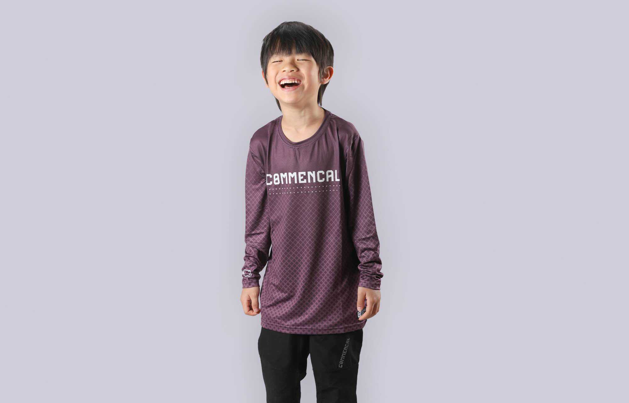 MAILLOT KID COMMENCAL POMPON PURPLE image cover number 0