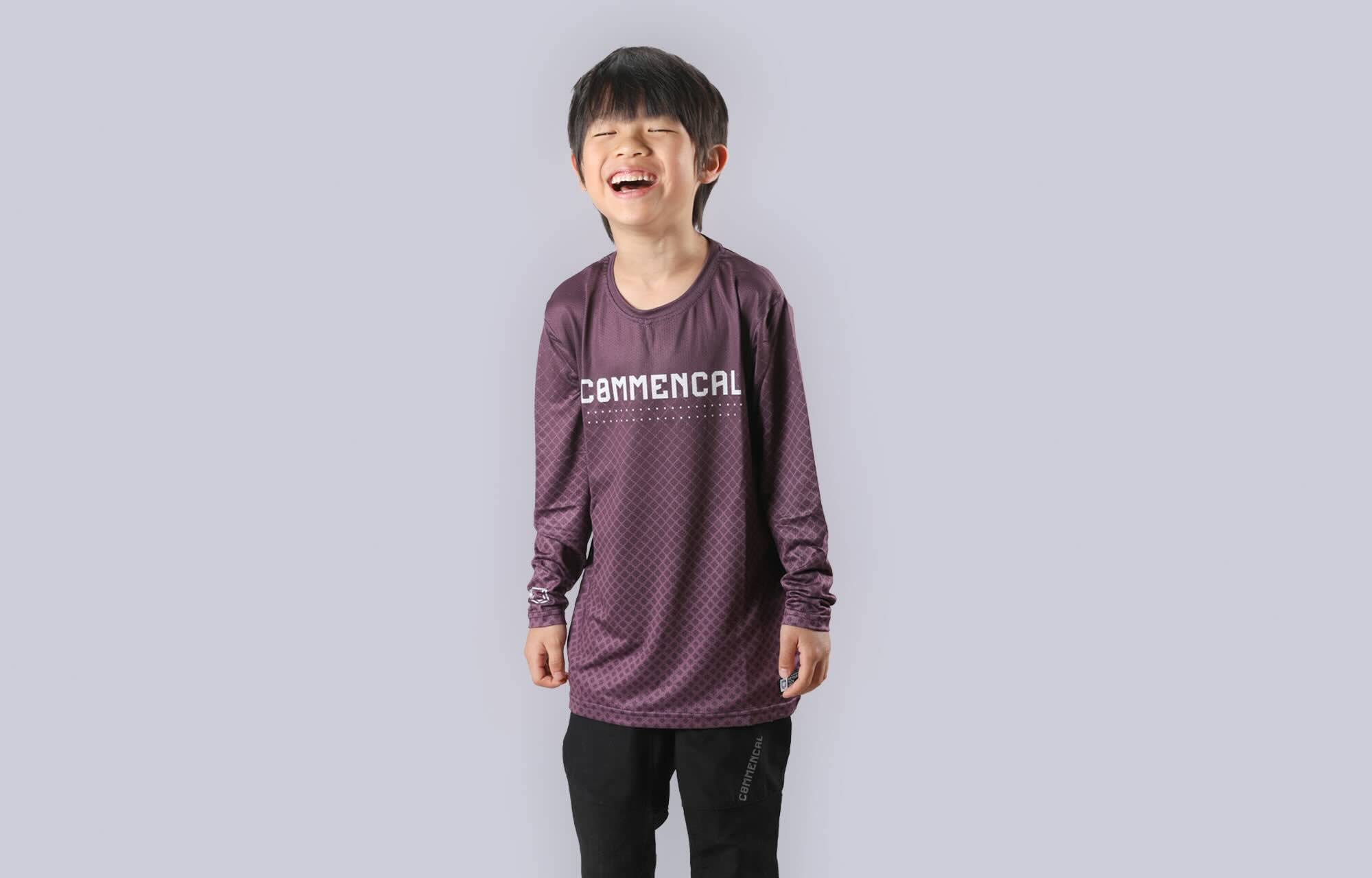 MAILLOT KIDS COMMENCAL POMPON PURPLE image cover number 0