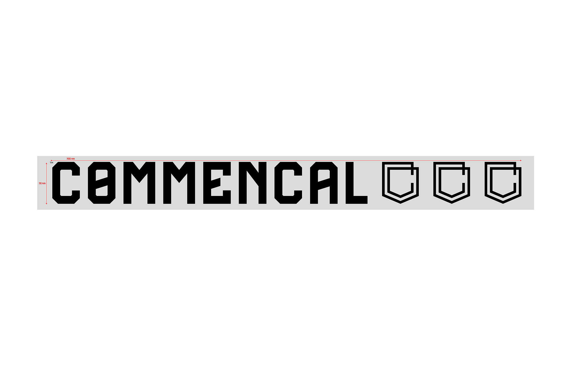 PEGATINA COMMENCAL BLACK PEQUENA ADHESIVO EXTERIOR image cover number 0