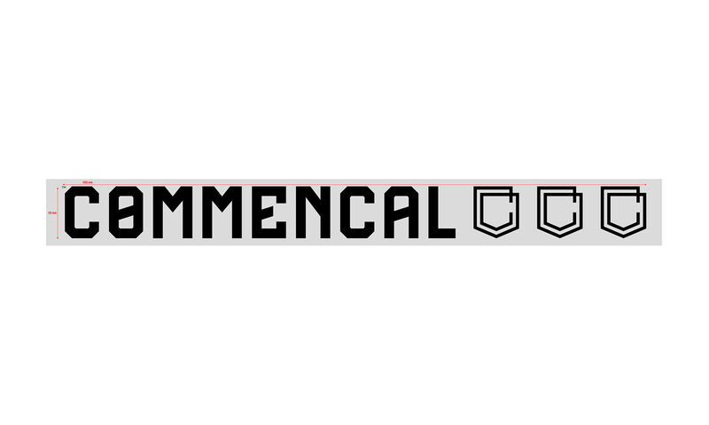 STICKER COMMENCAL BLACK PETIT COLLAGE EXTERIEUR