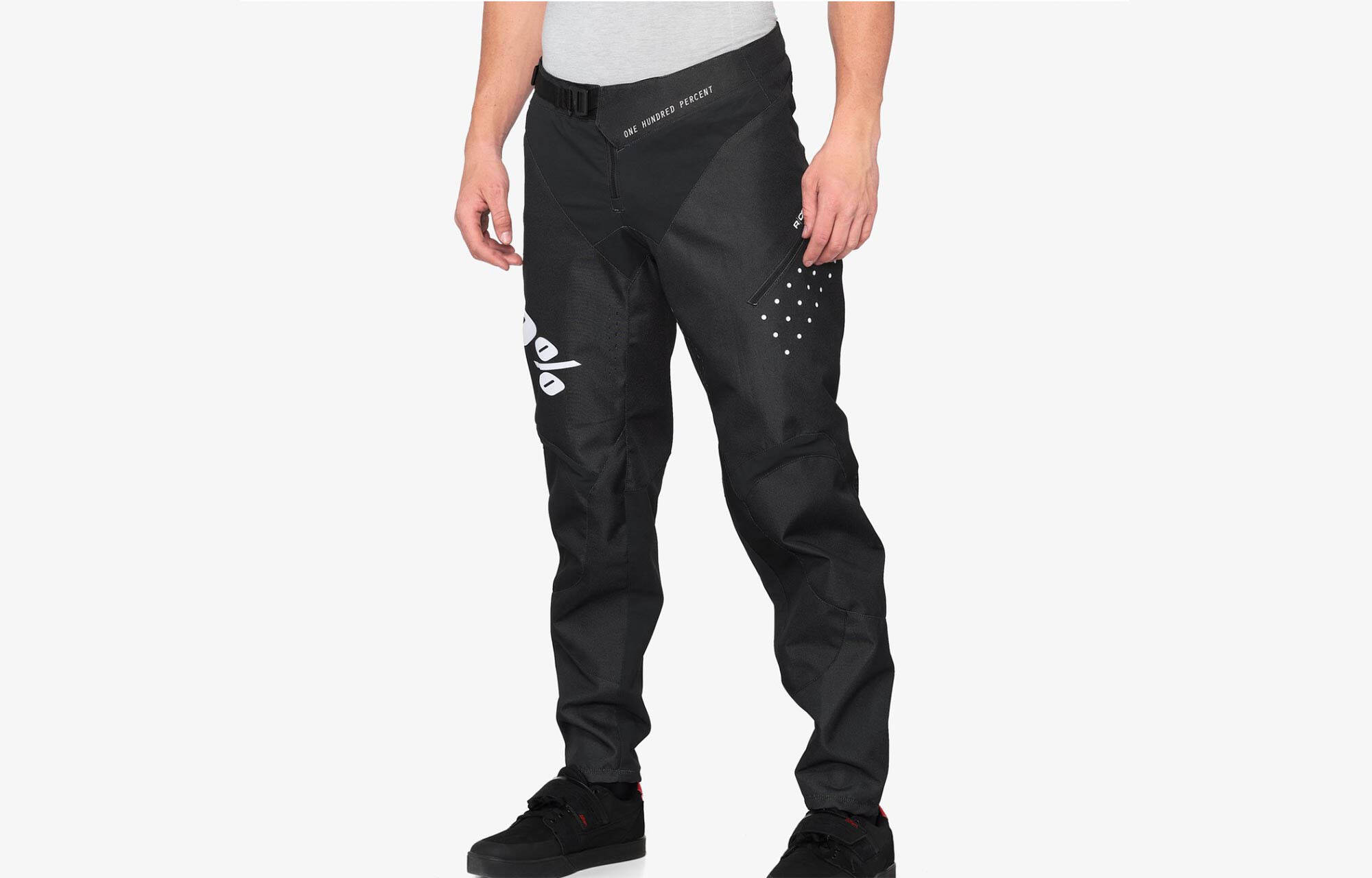 PANTALONI LUNGHI 100% R-CORE BLACK/WHITE image cover number 0