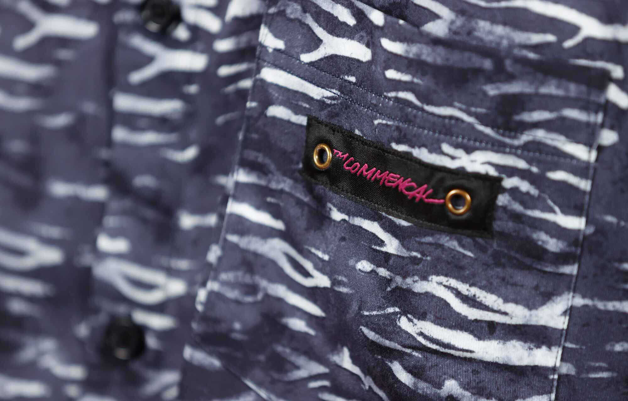 CHEMISE COMMENCAL MANCHES COURTES LEGERE ZEBRA image large number 3