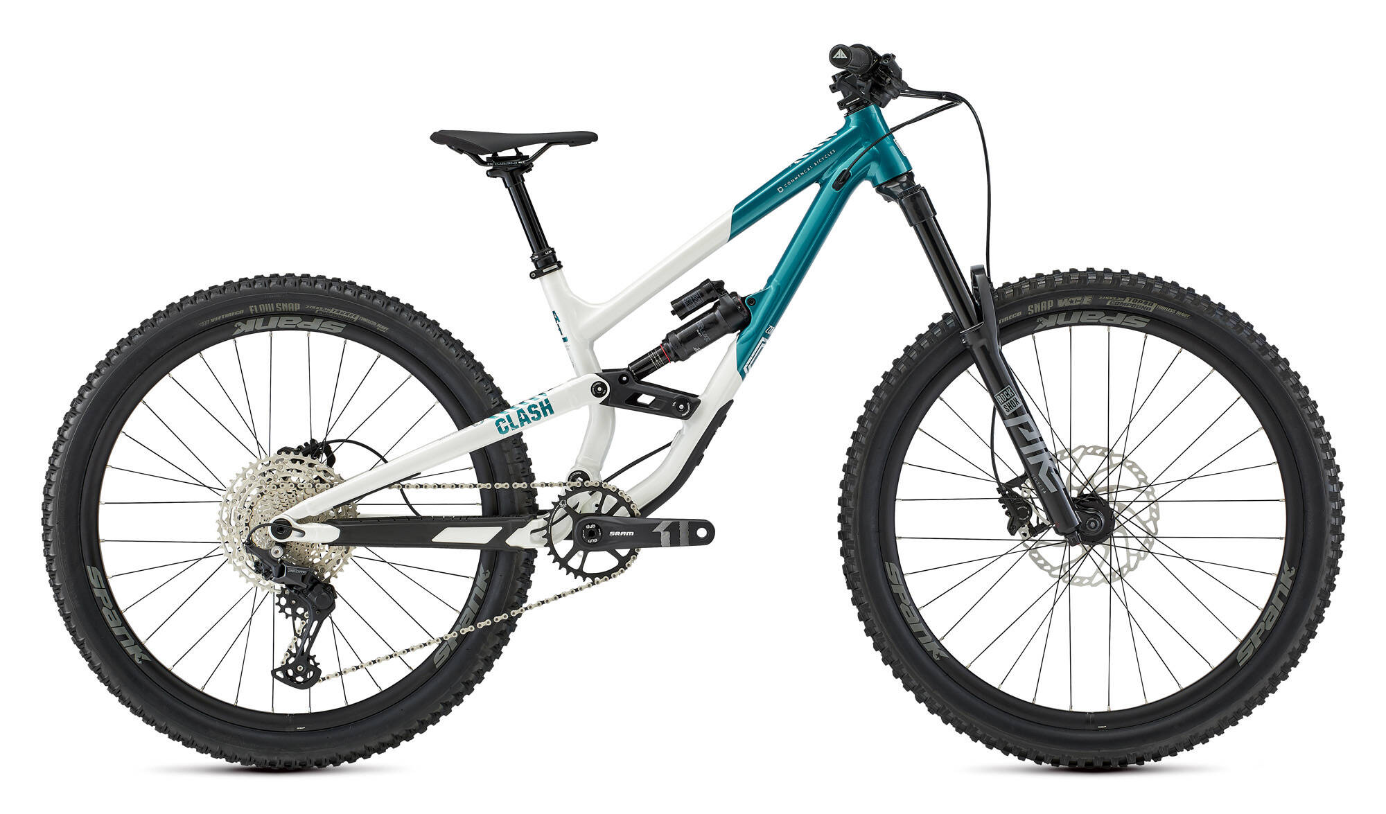 COMMENCAL CLASH JR V1 PEARL WHITE / ELECTROPLATE LAGOON image cover number 0