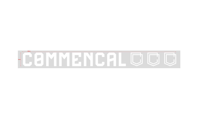 COMMENCAL TRADITIONAL STICKER SMALL WHITE