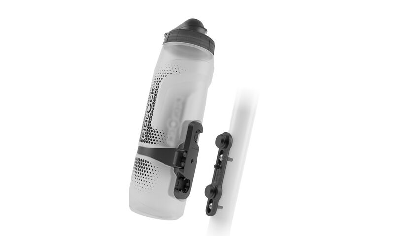 BIDÓN FIDLOCK TWIST 800ML TRANSPARENT WHITE CON BIKE BASE