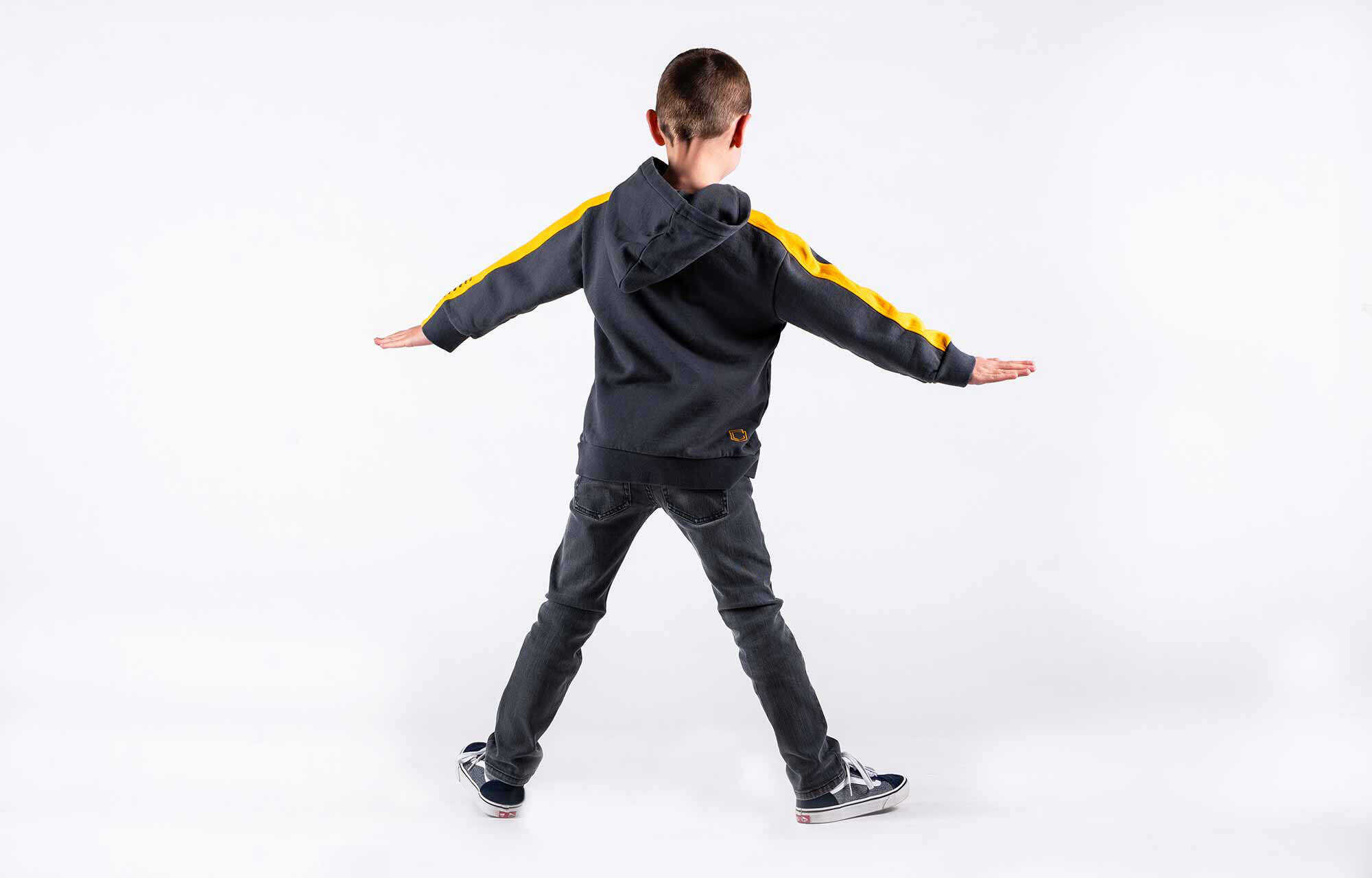 COMMENCAL KIDS STRIPES HOODIE ORANGE image large number 1