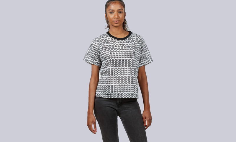 COMMENCAL WOMEN T-SHIRT MONOGRAM BLACK & WHITE