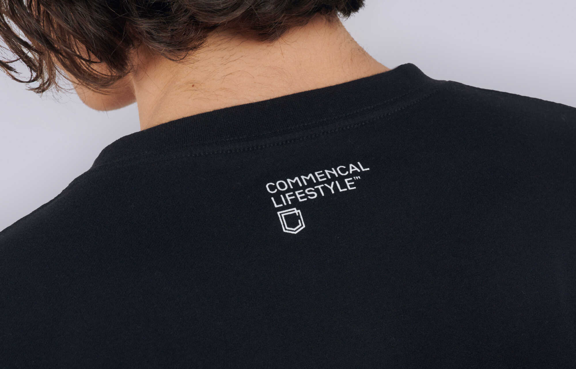 COMMENCALLOOSE FIT LIGHT T-SHIRT BLACK RECORDS image large number 3