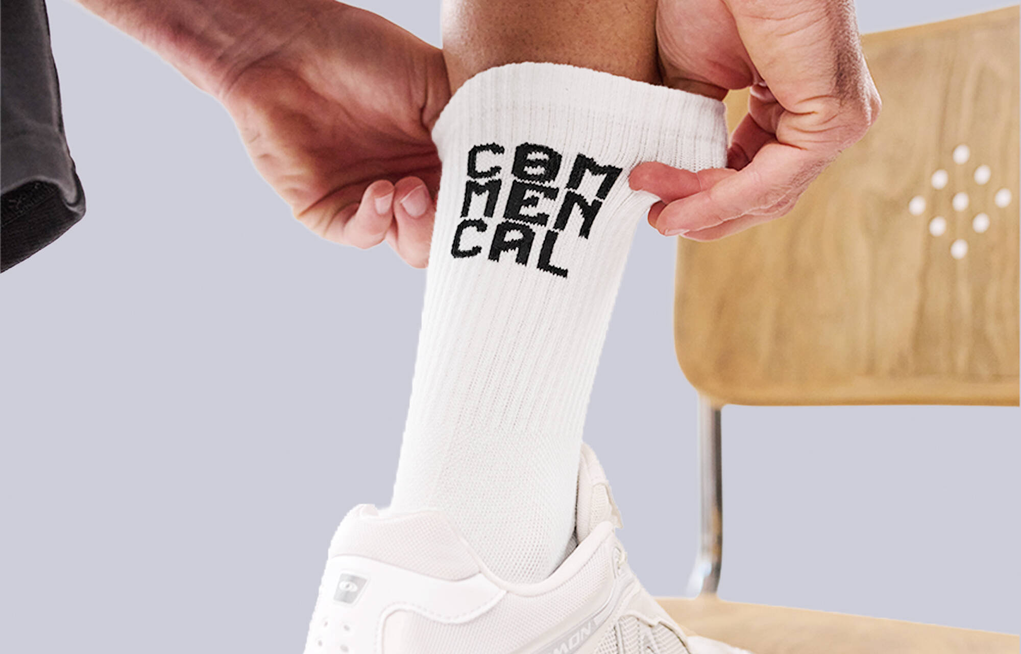 CHAUSSETTES COMMENCAL LIFESTYLE WHITE image large number 2