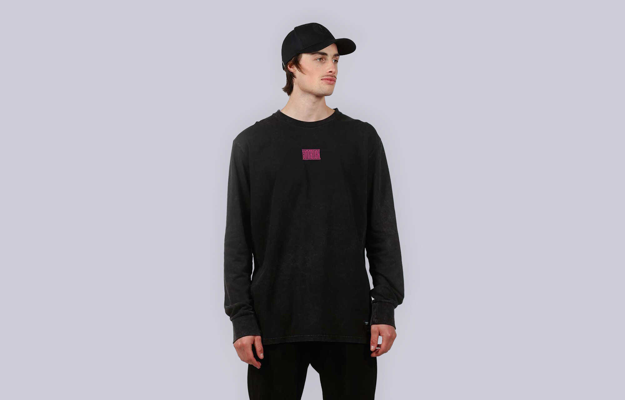 COMMENCAL WASHED LONG SLEEVE T-SHIRT BLACK image cover number 0