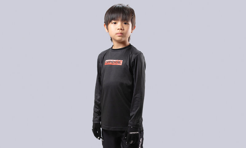 COMMENCAL KIDS LIGHTECH CORPORATE LONG SLEEVE JERSEY BLACK