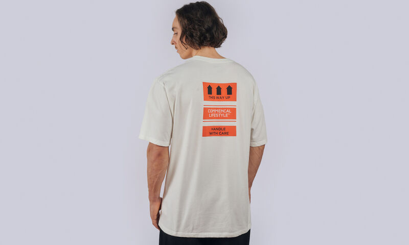 COMMENCAL T-SHIRT LOOSE FIT TICKET GREIGE