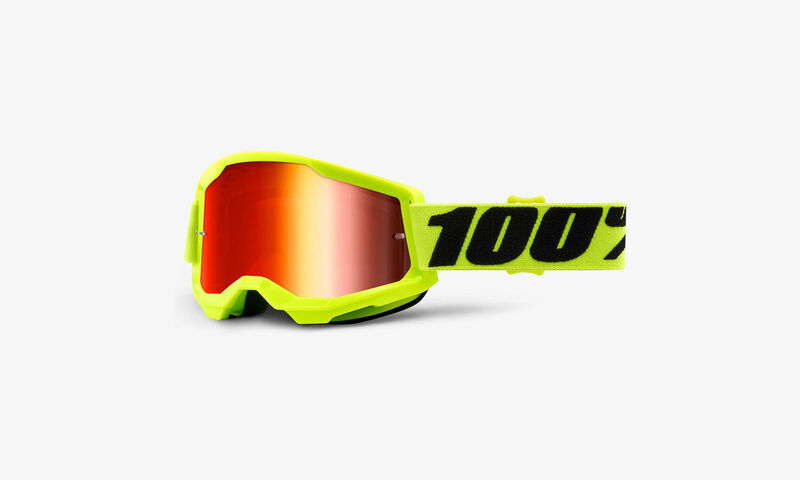 MASQUE 100% STRATA YELLOW - MIRROR RED LENS