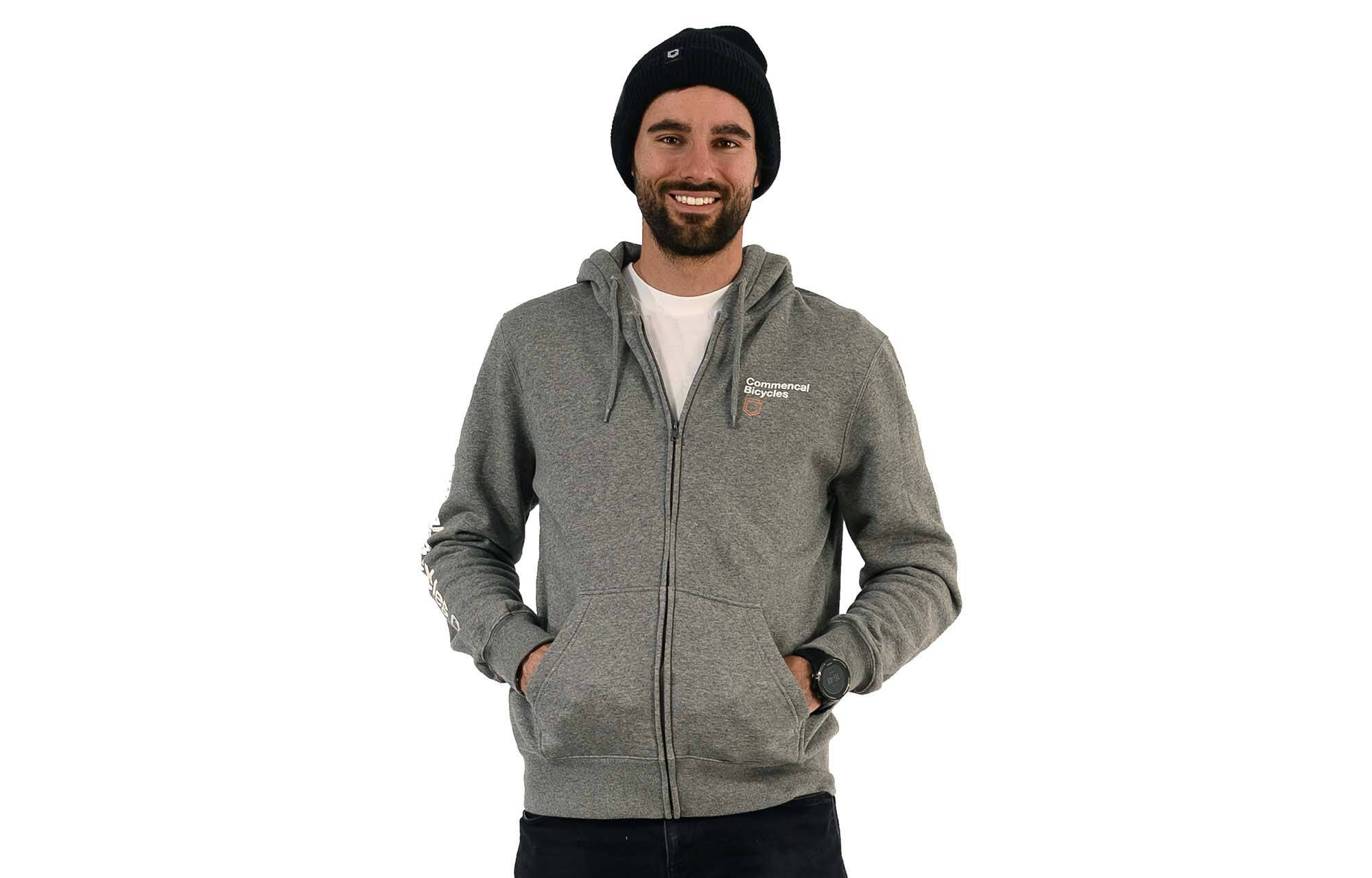 SUDADERA COMMENCAL GRIS CON CREMALLERA  image large number 1