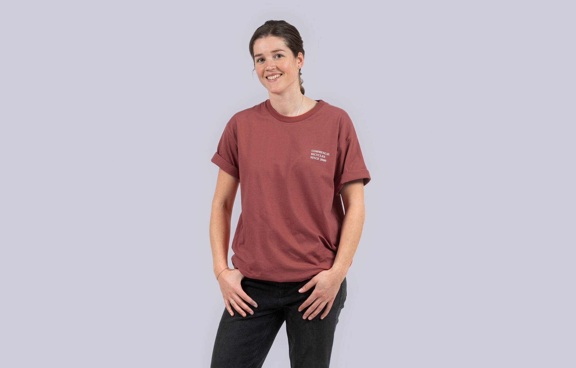 CAMISETA COMMENCAL BICYCLE GRENAT RED image large number 2