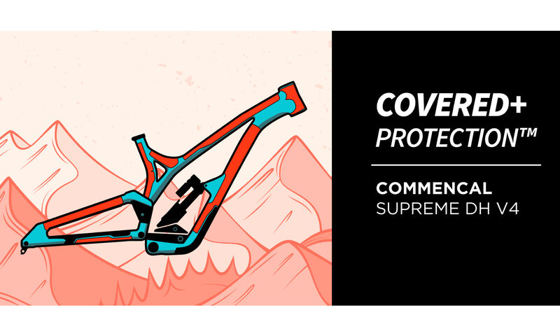 PROTECCIÓN DE CUADRO RIDEWRAP COVERED+ BRILLANTE - SUPREME DH V4
