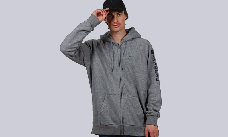 ZIPPER HOODIE COMMENCAL MOLTED DARK GREY