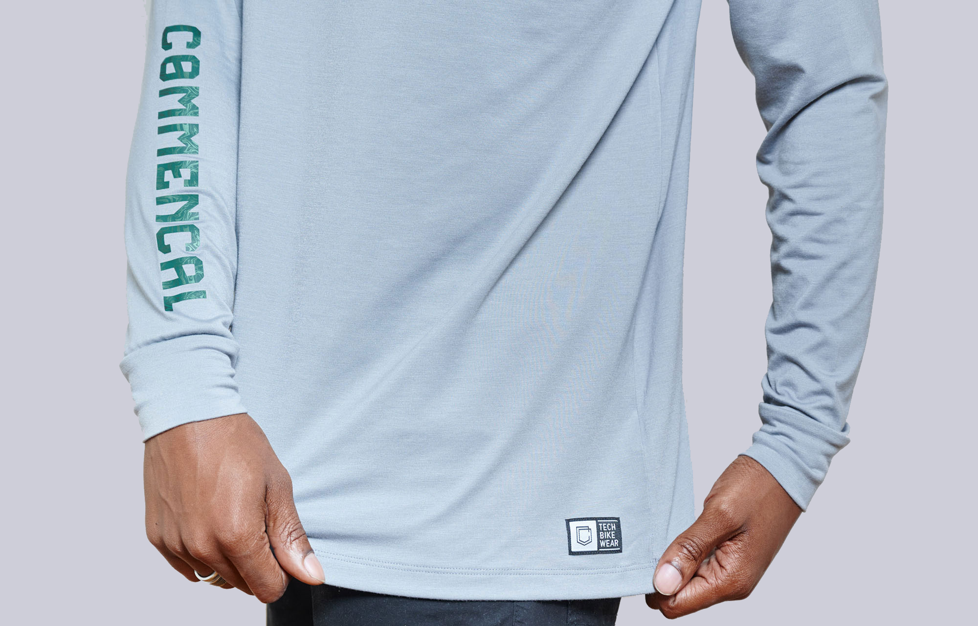 TECH-TEE COMMENCAL MANGAS LARGAS GREY image large number 3