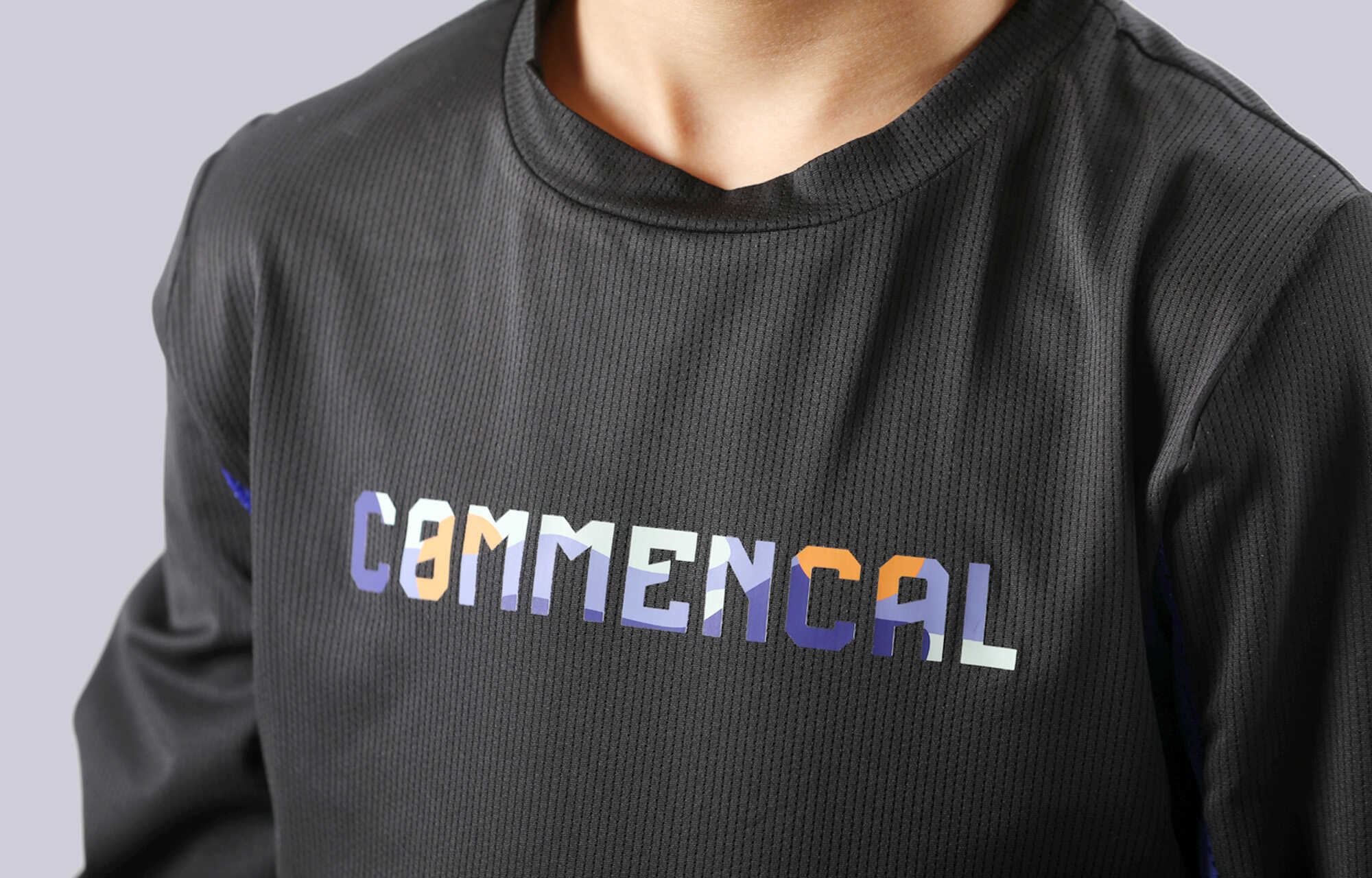MAILLOT COMMENCAL LIGHTECH MANCHES LONGUES KIDS CORPORATE SUNSET image large number 1
