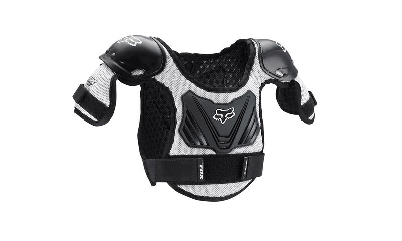 FOX PEEWEE TITAN PROTECTIVE VEST BLACK/SILVER