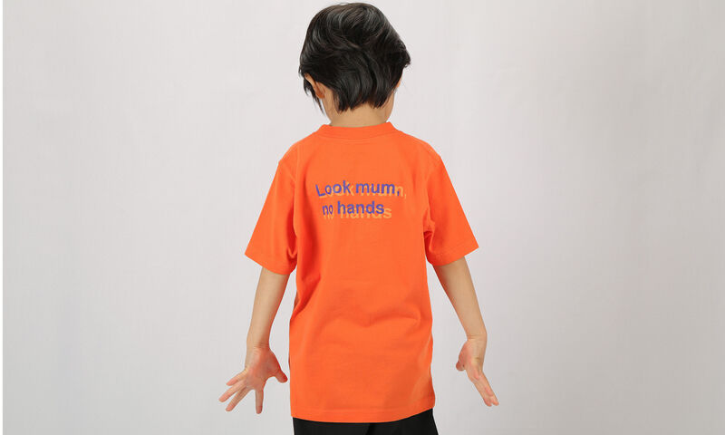 COMMENCAL KIDS LOOK MUM NO HANDS T-SHIRT ORANGE
