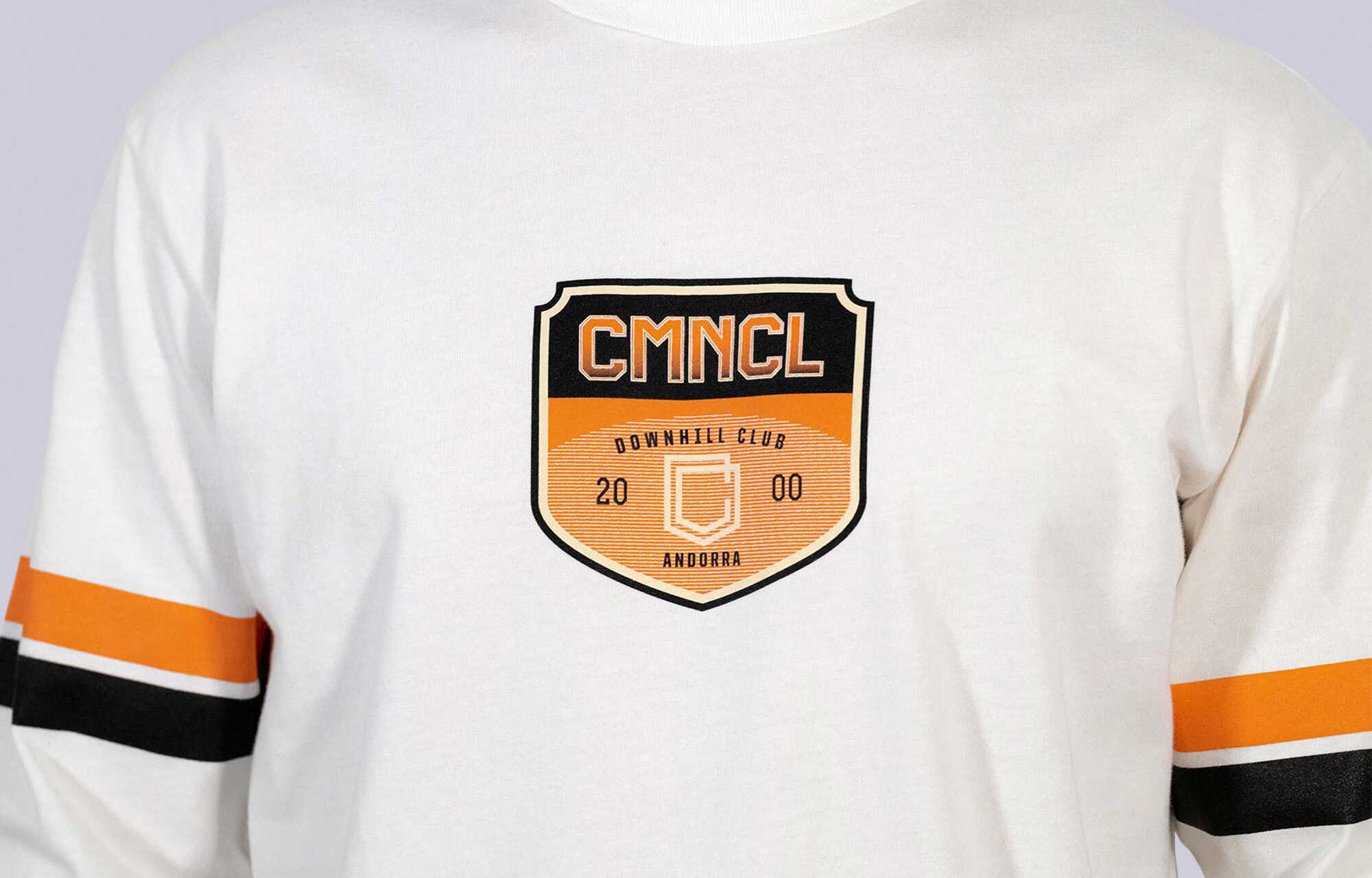 T-SHIRT COMMENCAL LOOSE FIT MANCHES LONGUES CMNCL DH CLUB GREIGE image large number 2