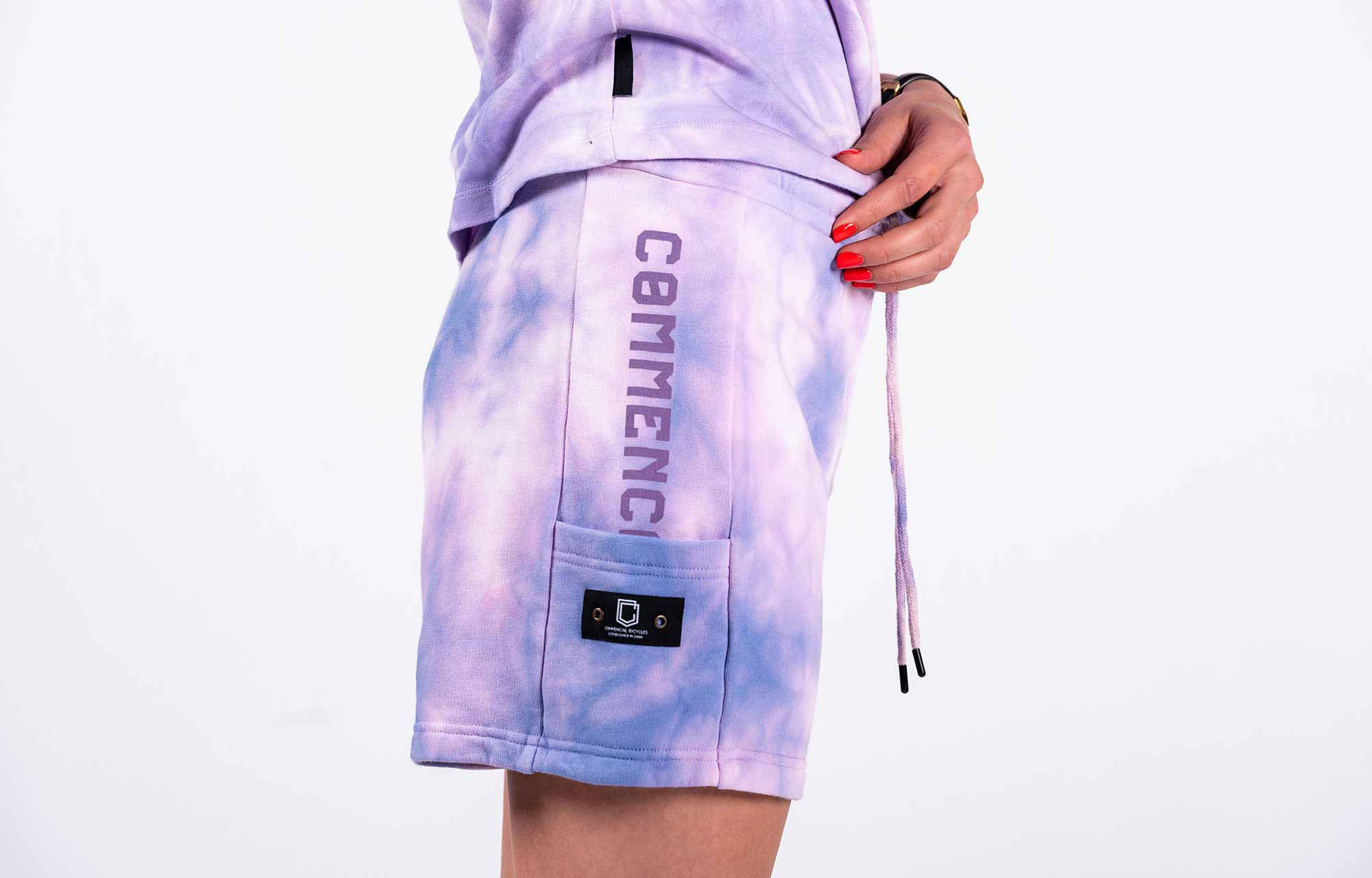 PANTALONI CORTI SPORTIVI COMMENCAL WOMEN WASHED PURPLE image large number 1