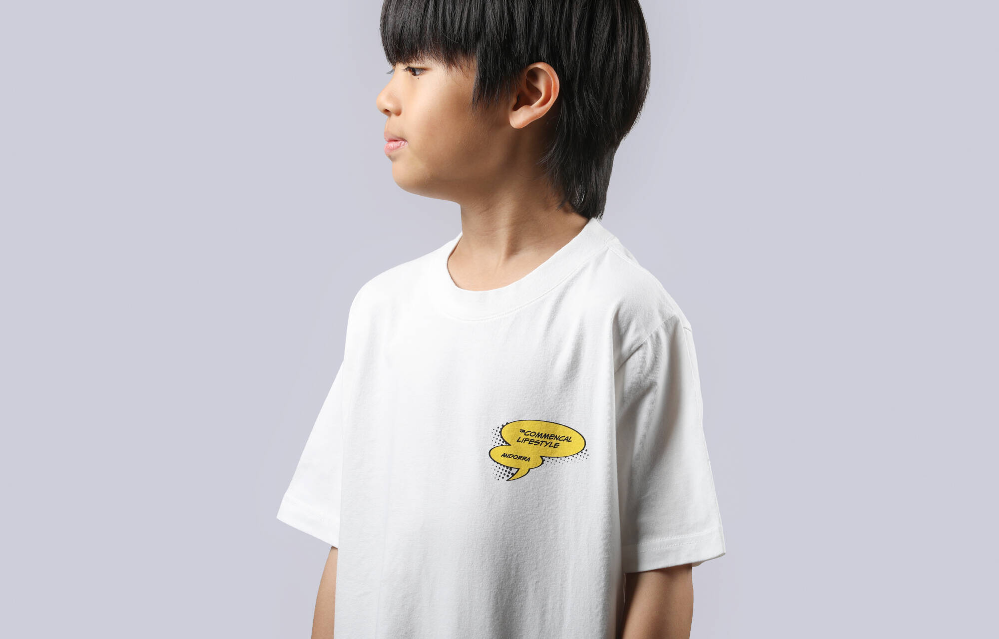 COMMENCAL KIDS REGULAR FIT CARTOON T-SHIRT GREIGE image large number 1