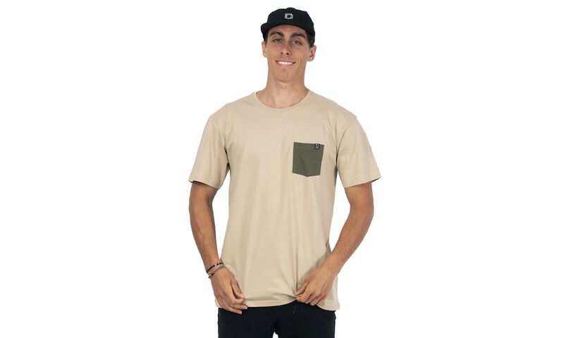 BASIC T-SHIRT SAND / GREEN