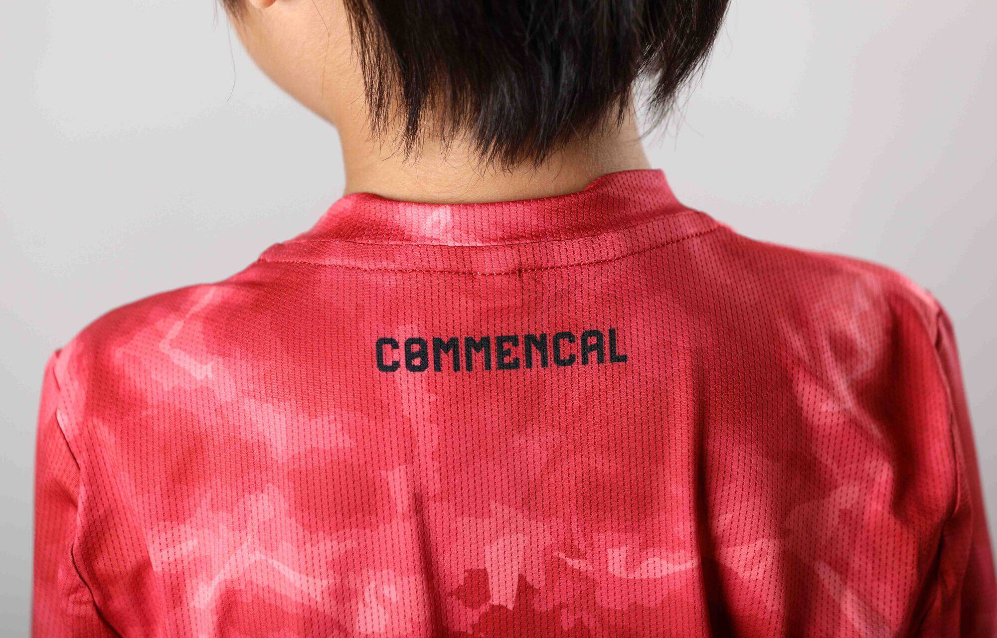 COMMENCAL KIDS LIGHTECH LONG SLEEVE JERSEY SHADOW CARMINE image large number 4