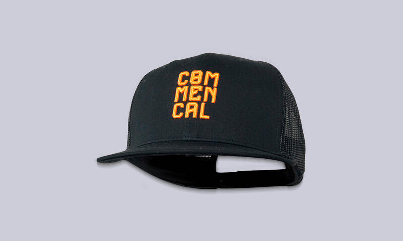 COMMENCAL TRUCKER CAP BLACK AND ORANGE