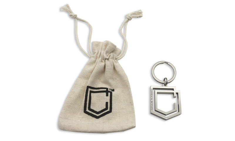 COMMENCAL SHIELD METAL KEYCHAIN