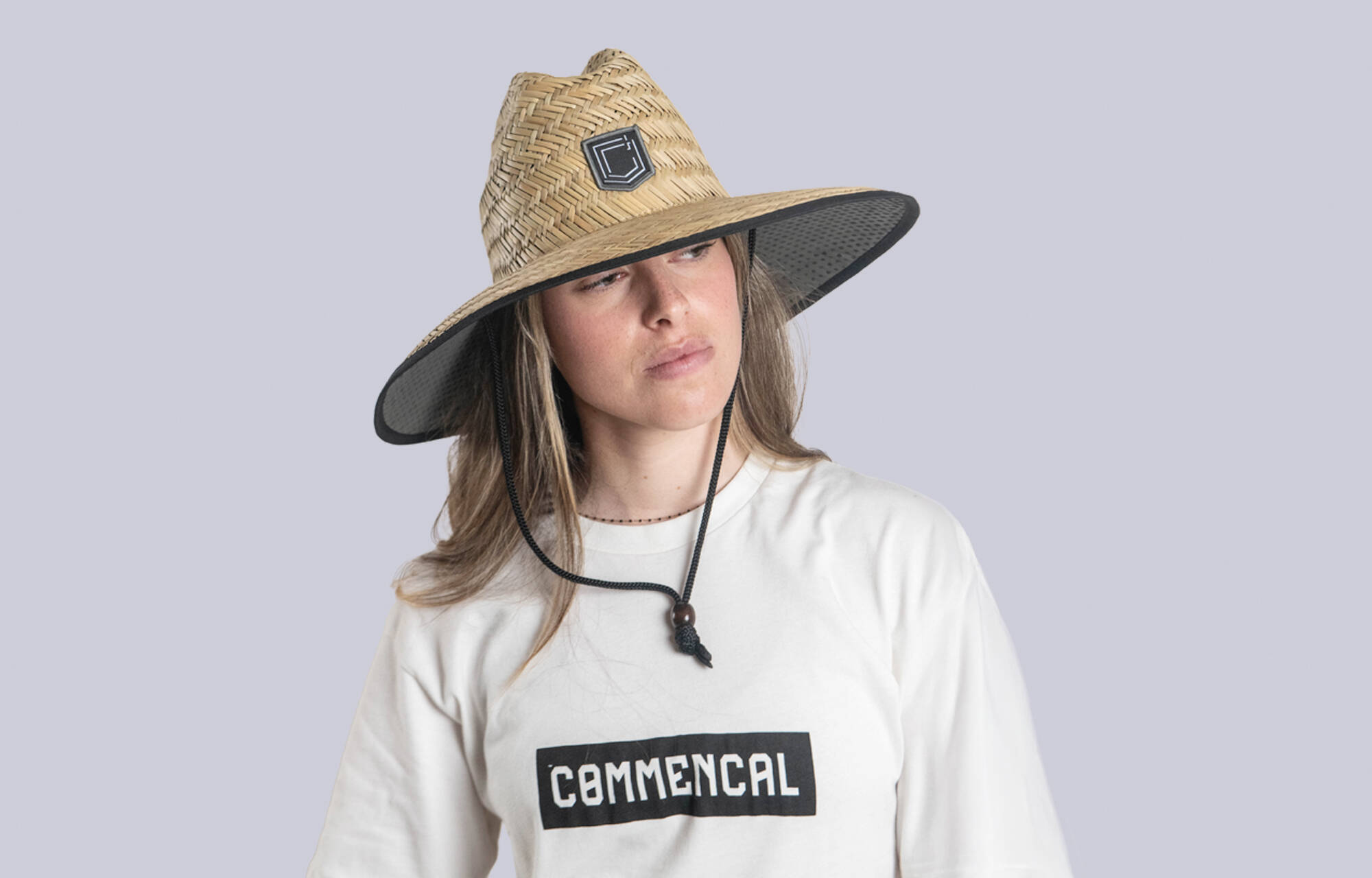 SOMBRERO DE PAJA COMMENCAL BLACK image large number 3