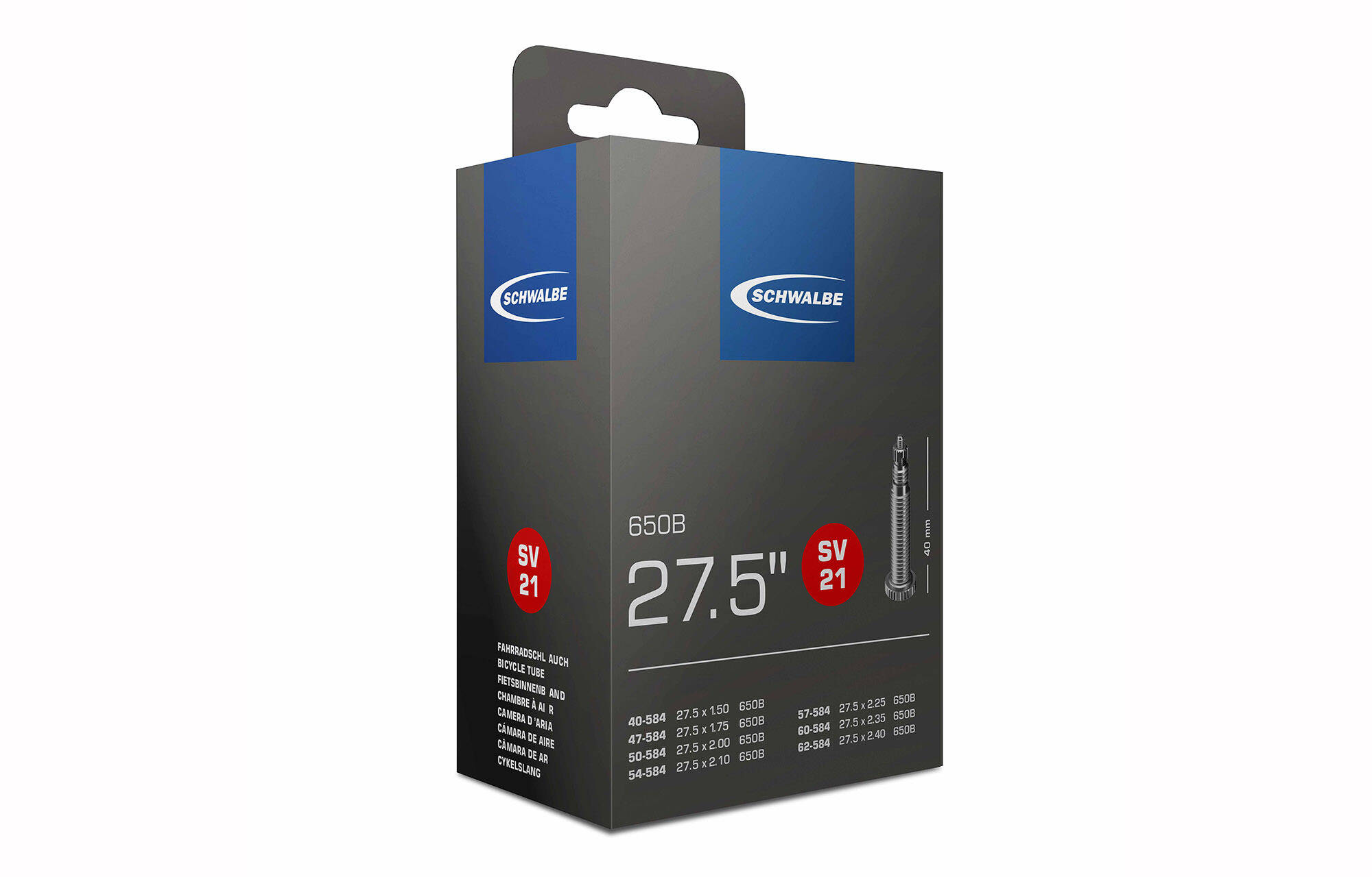 CAMARA SCHWALBE SV 21 27.5 X 1.50/2.40 PRESTA image cover number 0