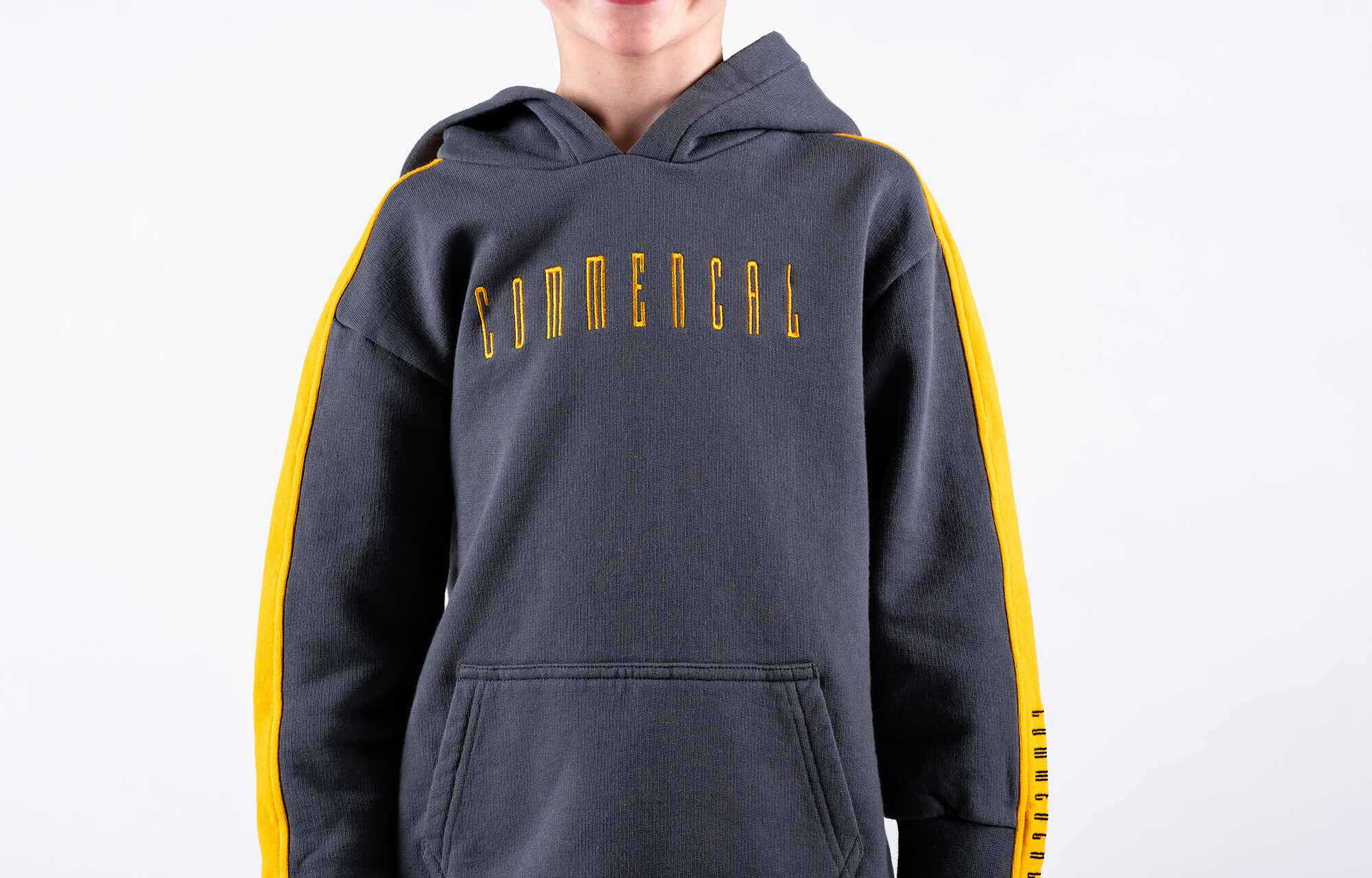 COMMENCAL KIDS STRIPES HOODIE ORANGE image large number 2