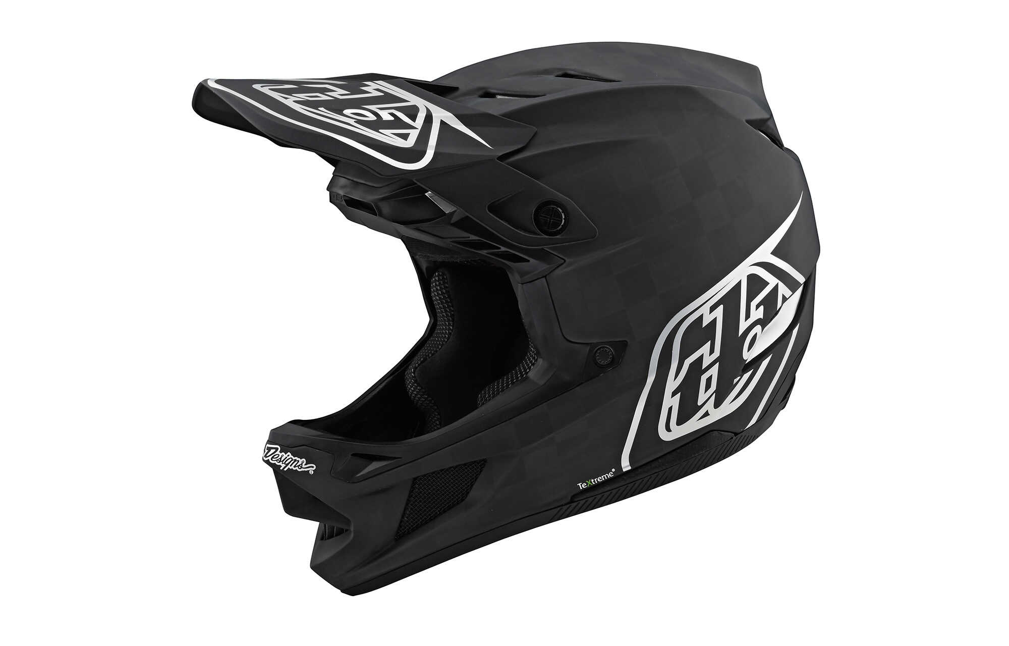 CASCO TROY LEE DESIGNS D4 CARBON - STEALTH BLACK/SILVER image cover number 0