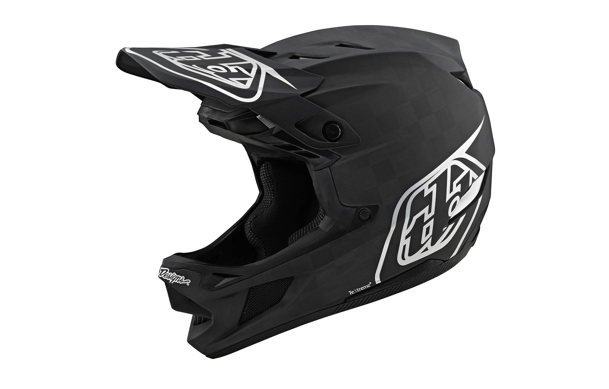 CASQUE TROY LEE DESIGNS D4 CARBON - STEALTH BLACK/SILVER image cover number 0