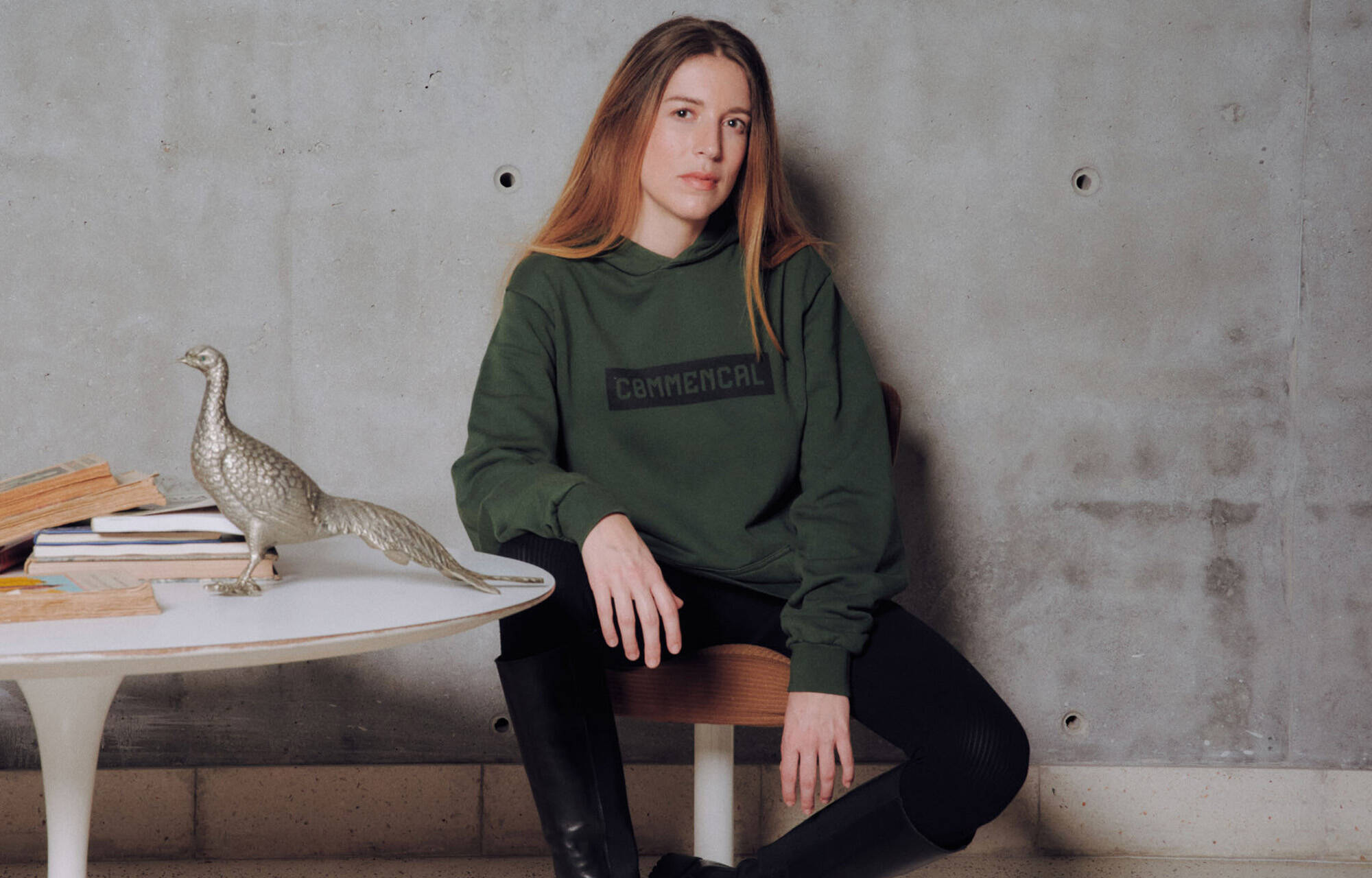 SUDADERA COMMENCAL CORPORATE DARK GREEN image large number 1