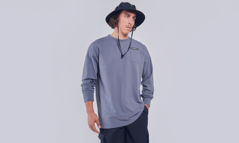 T-SHIRT COMMENCAL MANICHE LUNGHE MIDNIGHT GREY