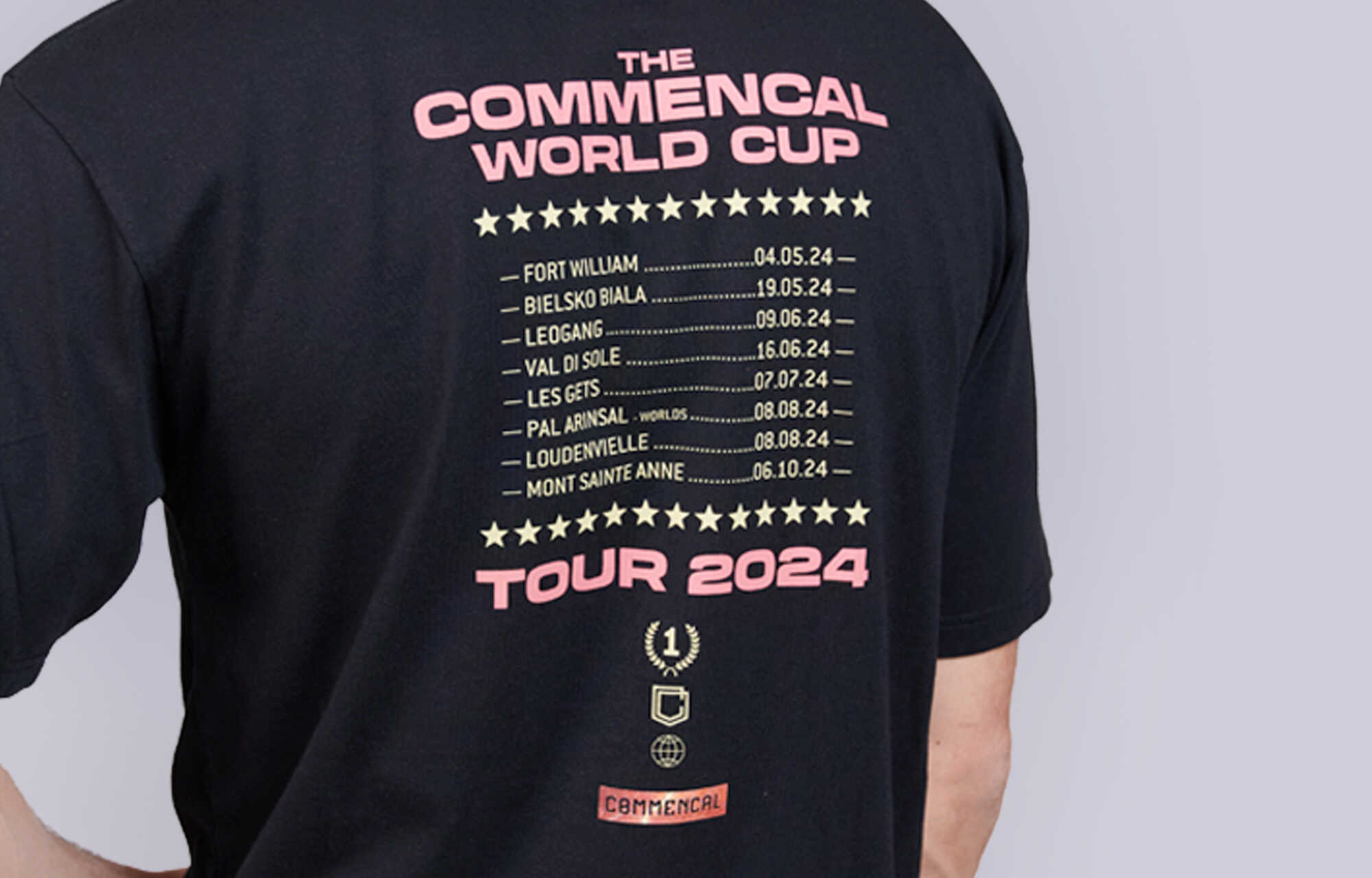 LOOSE FIT LIGHT COMMENCAL WORLD CUP T-SHIRT BLACK image large number 3