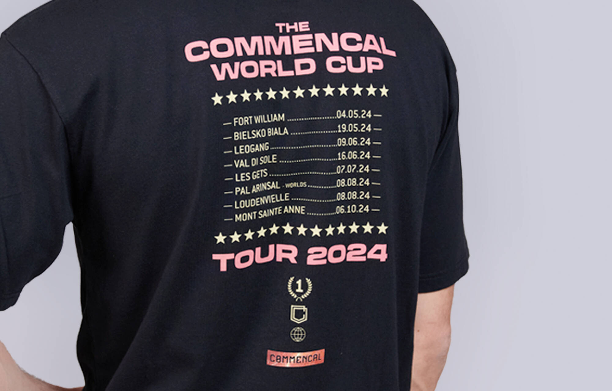 CAMISETA  LOOSE FIT LIGHT  COMMENCAL WORLD CUP BLACK image large number 3