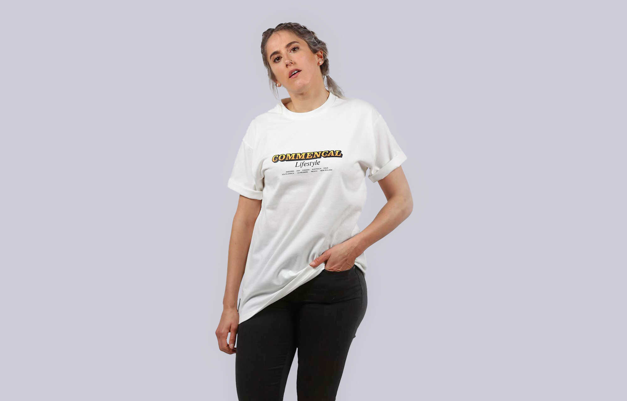 COMMENCAL T-SHIRT WESTERN ECRUE image large number 1