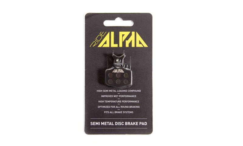 PLAQUETTES DE FREIN RIDE ALPHA SEMI-METALLIQUES - TEKTRO HDC330/AUR.