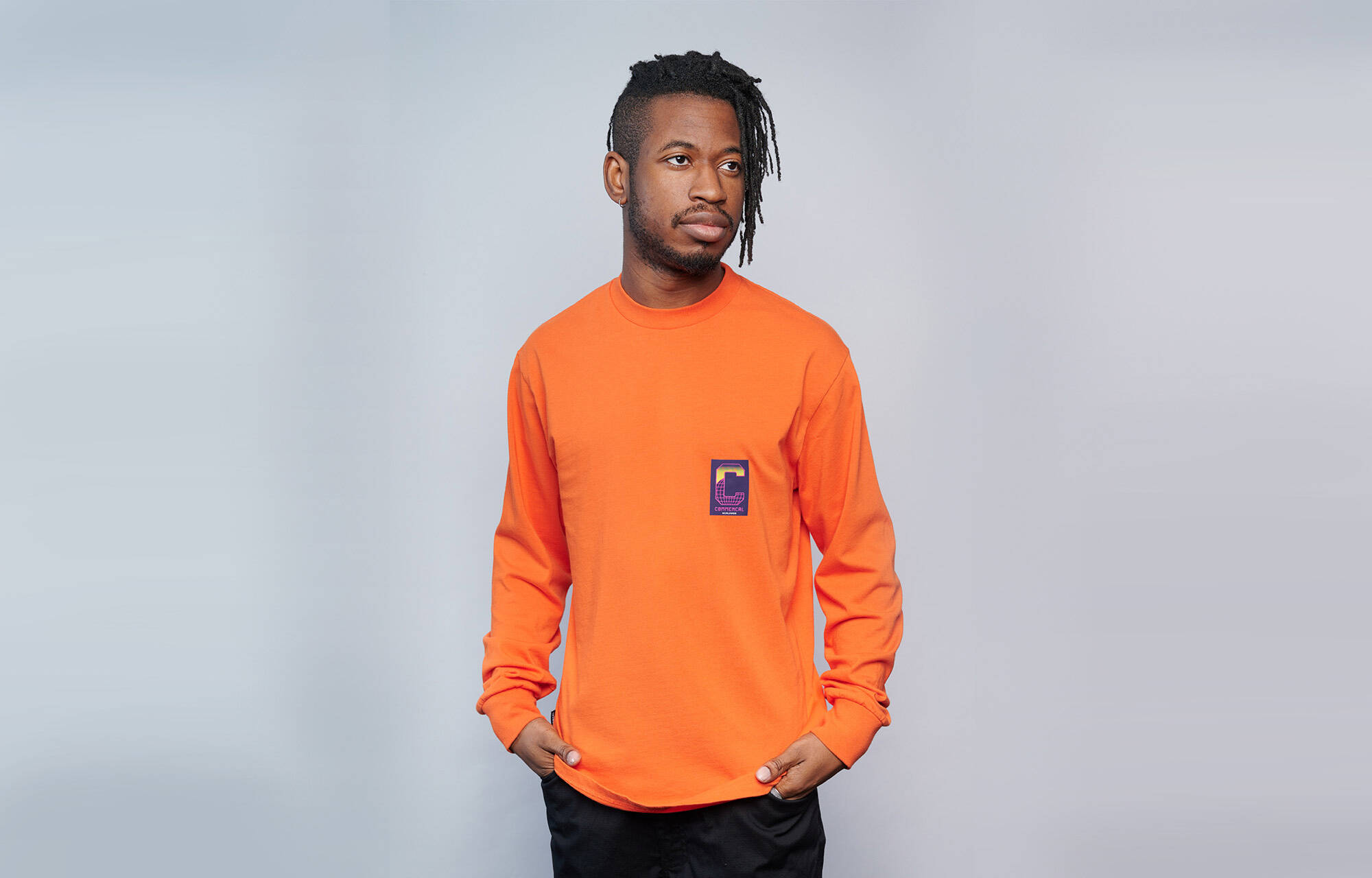 CAMISETA COMMENCAL MANGA LARGA LOOSE FIT SPECTRUM ORANGE image cover number 0