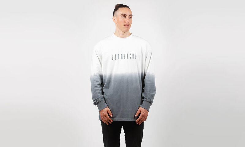 MAGLIA A MANICHE LUNGHE COMMENCAL BLEACHED GREY